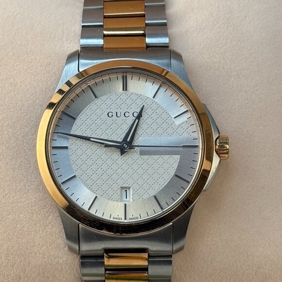 Gucci Other - Gucci G Timeless Silver Dial Two Tone Steel Strap Watch